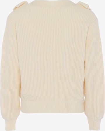 caspio Knit Cardigan in Beige