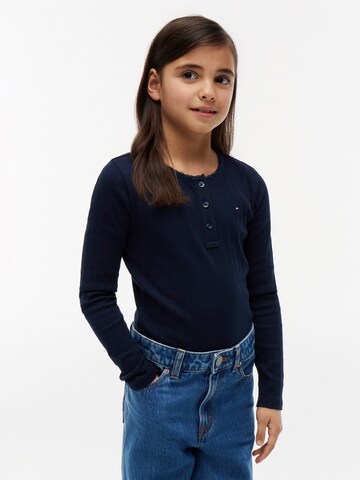 TOMMY HILFIGER Majica | modra barva: sprednja stran