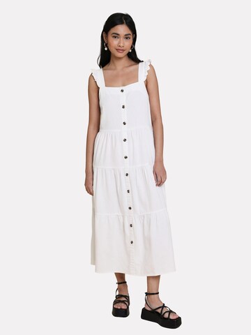 Threadbare - Vestido de verano 'Oak' en blanco: frente