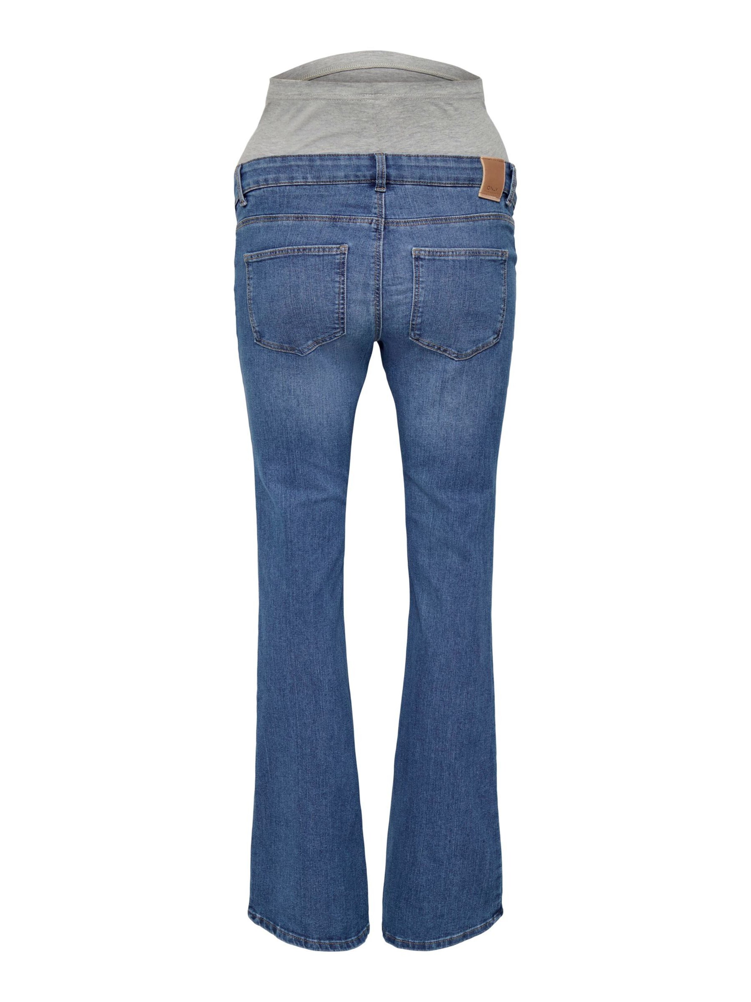 Only Maternity Flared Jeans 'OLMann' in Blauw