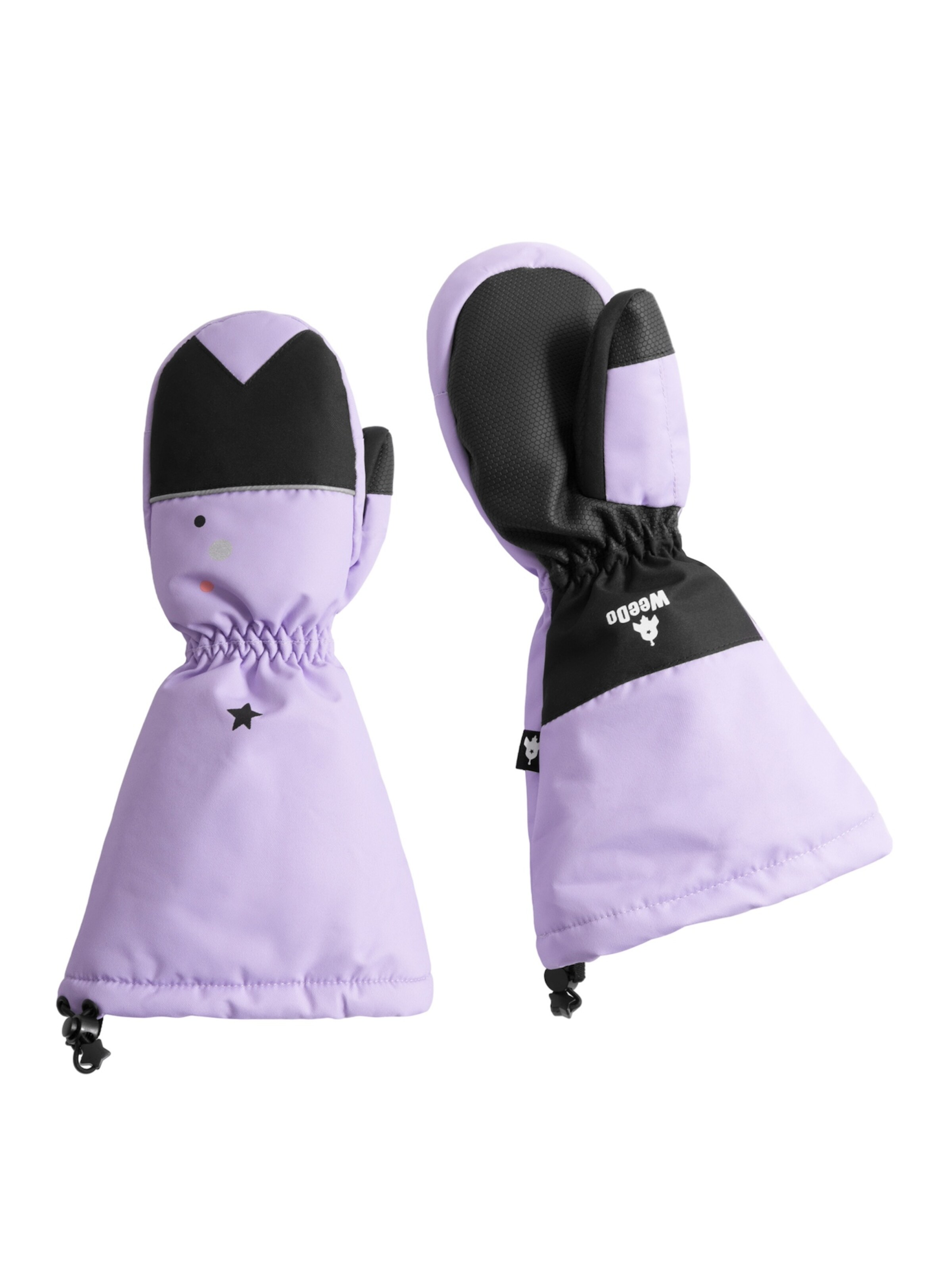 WeeDo Handschoenen 'Unido' in Lila: voorkant