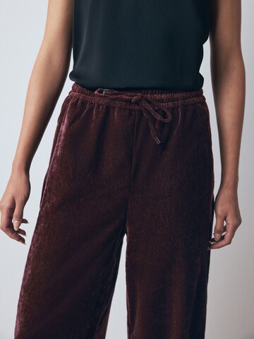 Next Wide Leg Hose in Rot