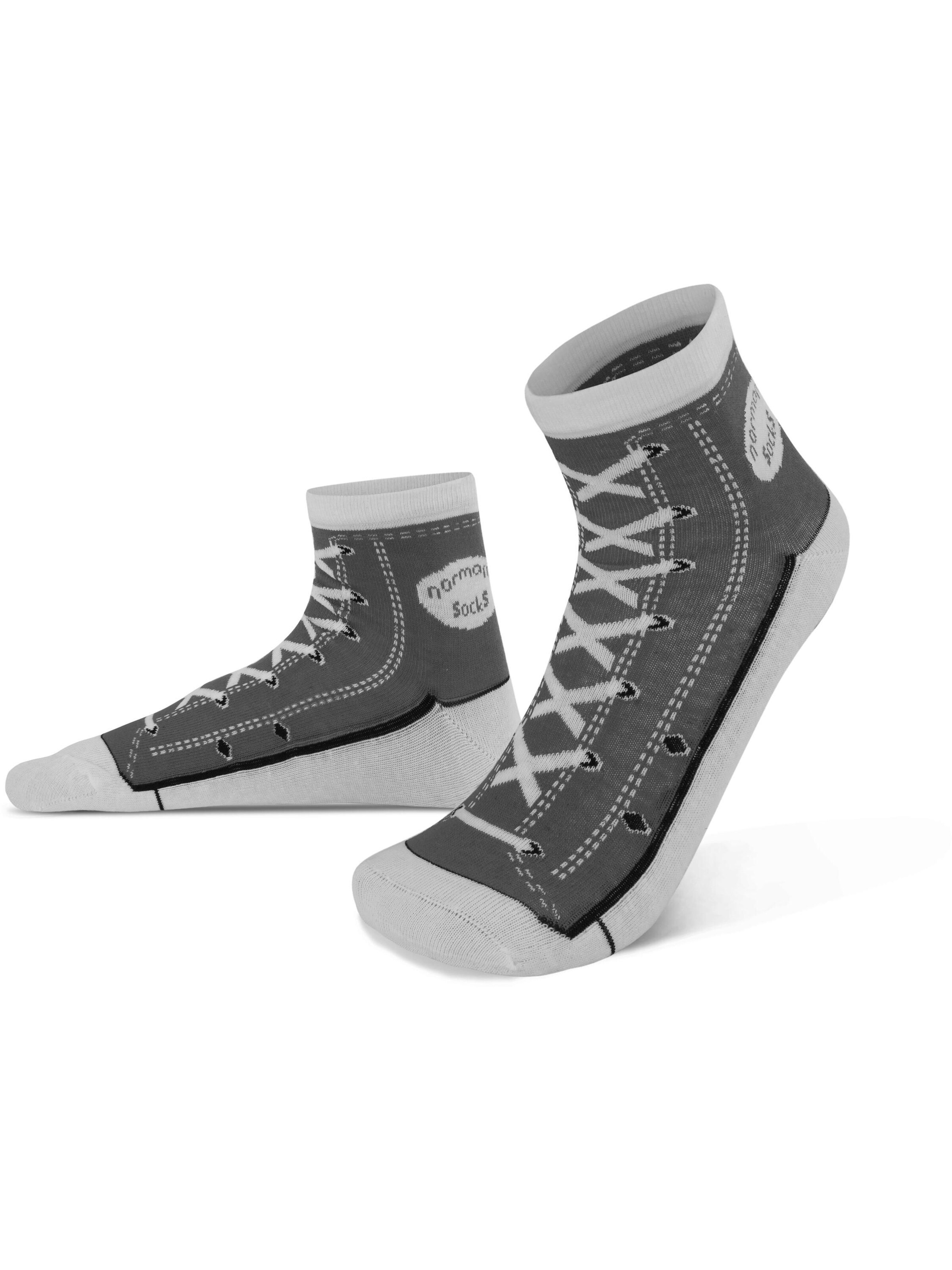 Chaussettes normani en gris : devant