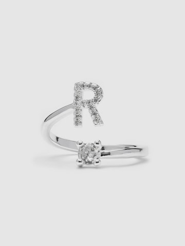 Anello 'Alphabet R' di Luxenter in argento