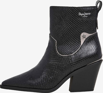 Bottines ' GINA SNAKE W ' Pepe Jeans en noir : devant