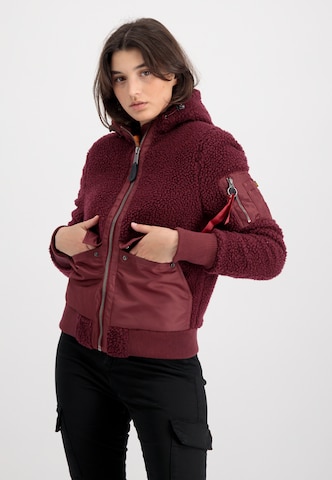 ALPHA INDUSTRIES Fleecejacke in Rot