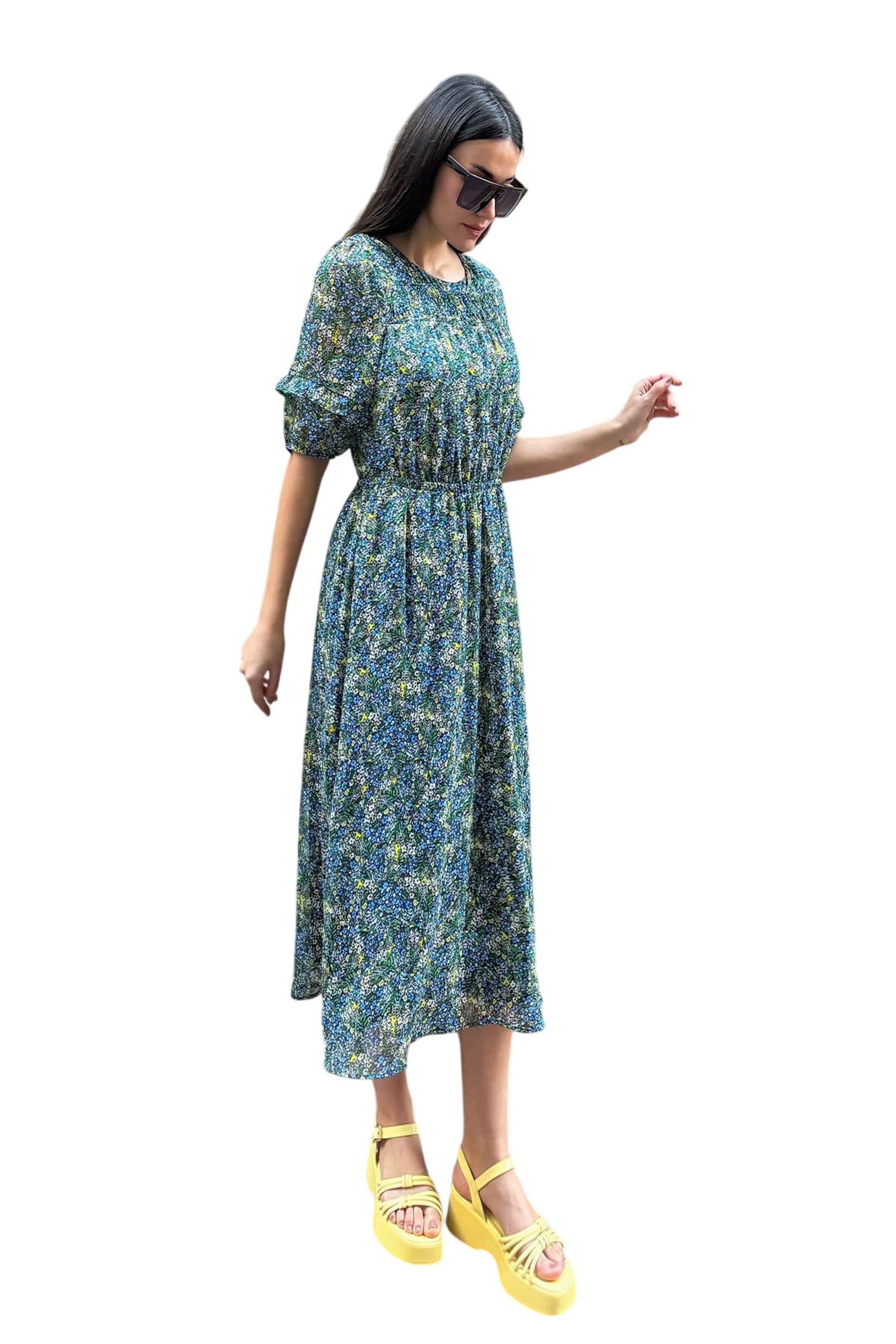 For You Moda Dress in Green