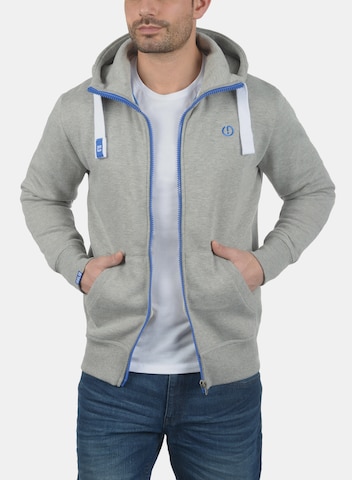 !Solid Zip-Up Hoodie 'Benn' in Grey