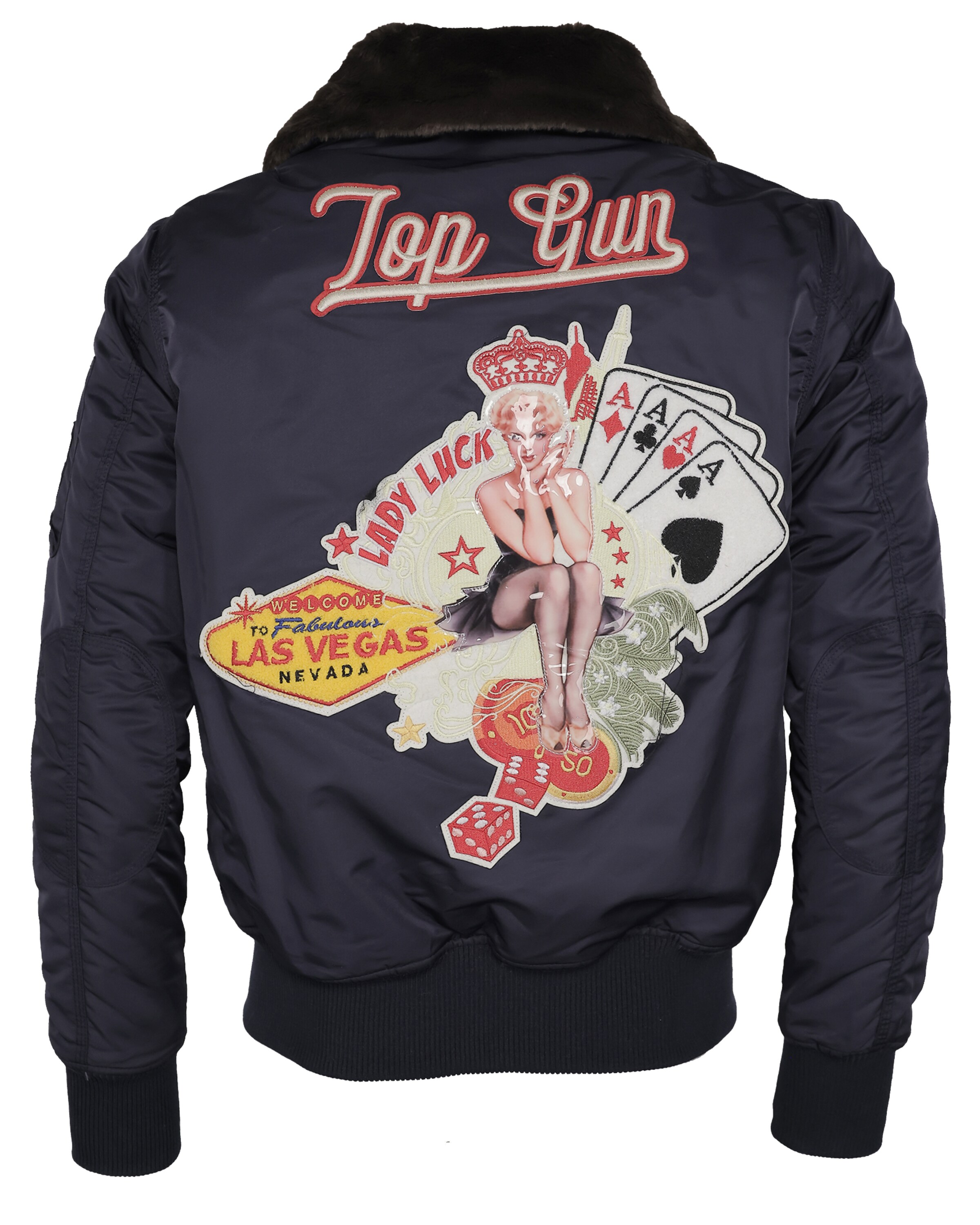 TOP GUN Bomberjacke ' TG20213032 ' in Blau