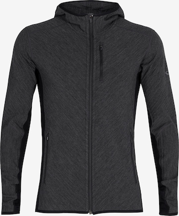 ICEBREAKER Athletic fleece jacket in Black: front