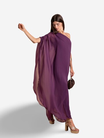 THE-ARE Dress in Purple: front