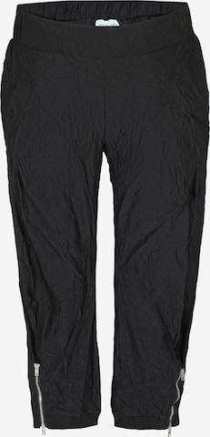 Zhenzi Loosefit Broek 'Lynne 1552' in Zwart: voorkant