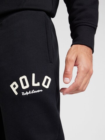 Polo Ralph Lauren Tapered Παντελόνι 'ATHLETIC' σε μαύρο