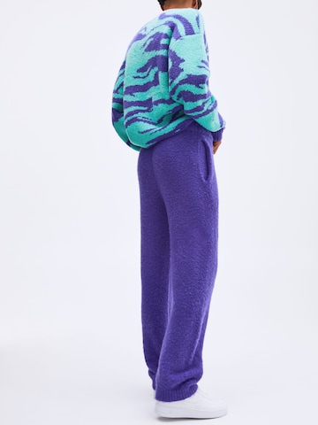 Smiles Loose fit Pants 'Nino' in Purple