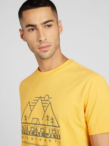 NAPAPIJRI - Camiseta 'FABER' en amarillo