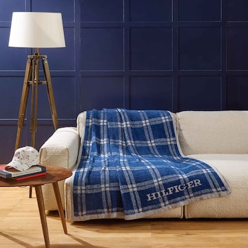 Couvertures 'POSH' TOMMY HILFIGER en bleu : devant