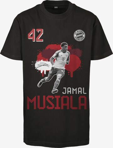 FC BAYERN MÜNCHEN Performance Shirt 'Jamal Musiala' in Black: front