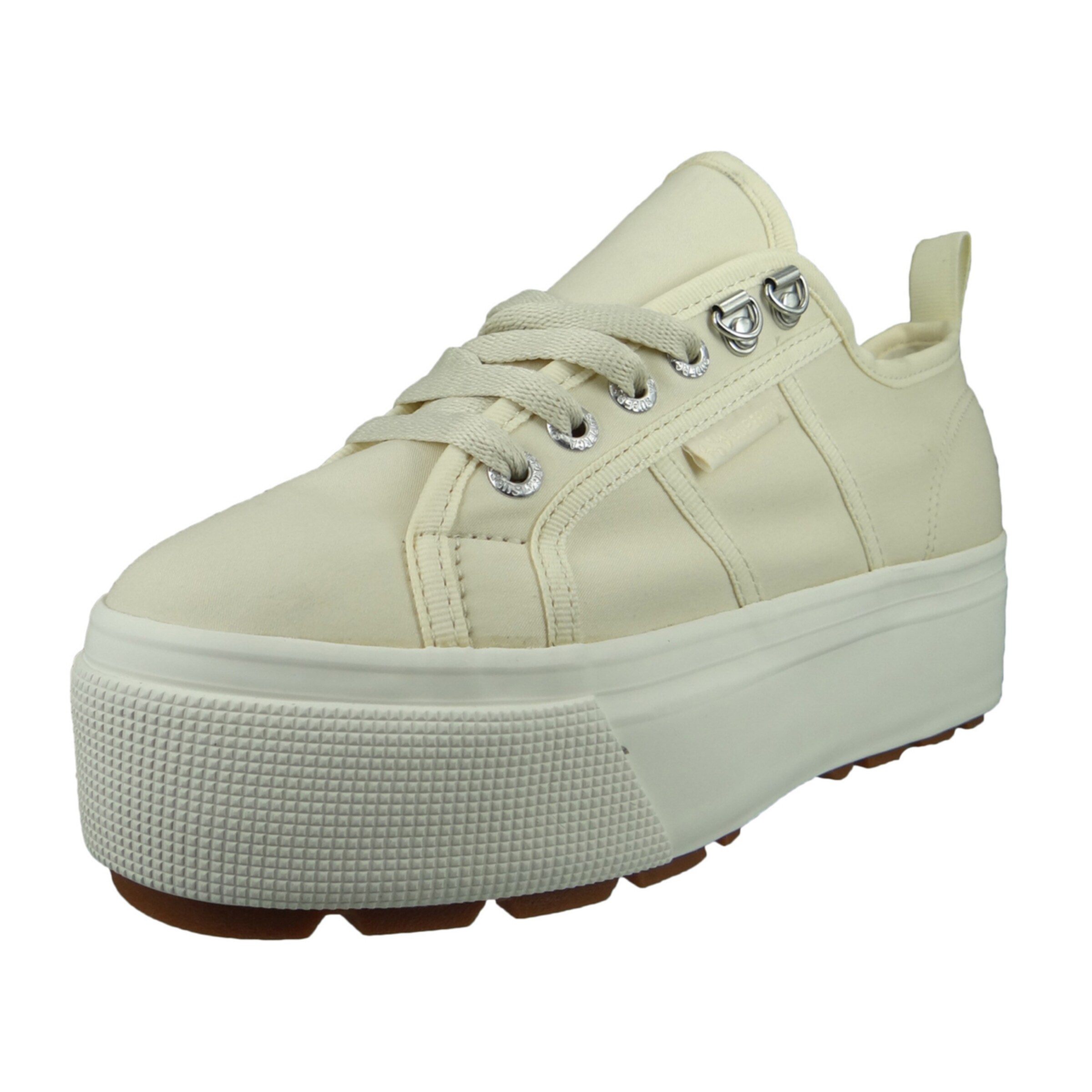 Baskets basses SUPERGA en beige : devant