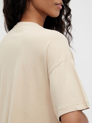 MAMALICIOUS T-Shirt 'Mary' in Beige