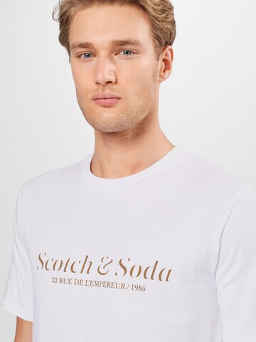 T-Shirt SCOTCH & SODA en blanc