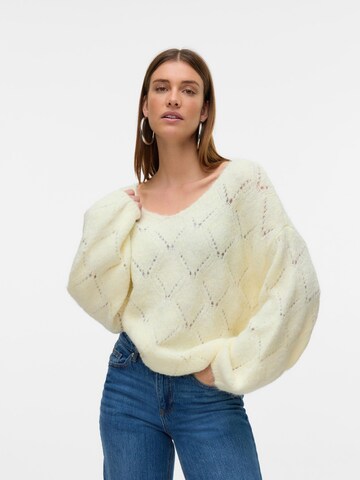 VERO MODA Trui 'VMNOVAH' in Geel: voorkant