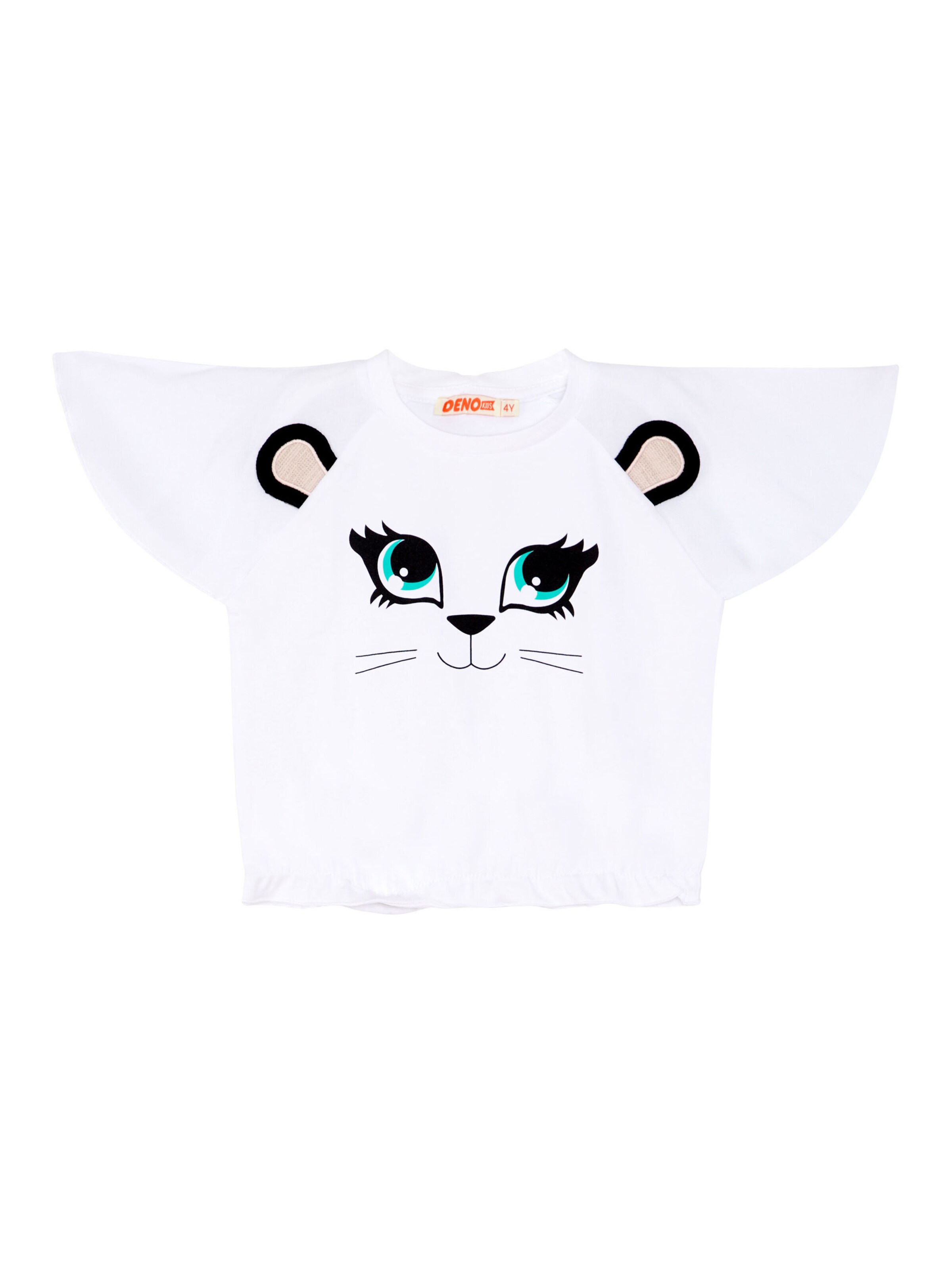 Denokids Set 'White Cat' in Weiß