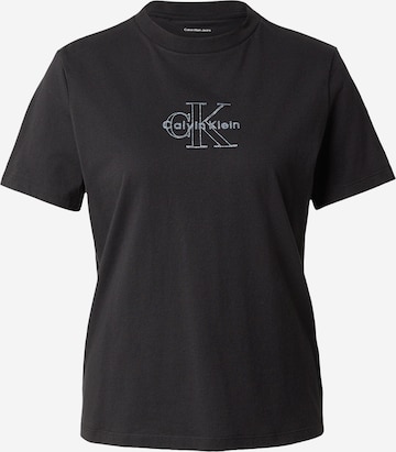 Calvin Klein JeansMajica - crna boja: prednji dio