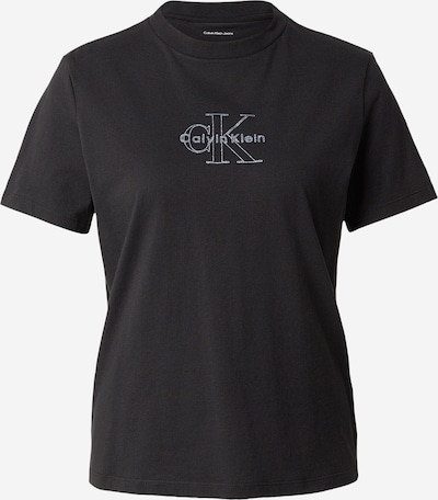 Marškinėliai iš Calvin Klein Jeans, spalva – juoda / sidabrinė, Prekių apžvalga