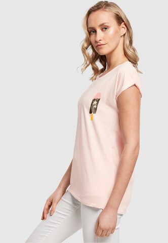 Merchcode T-Shirt 'Summer - Icecream' in Pink