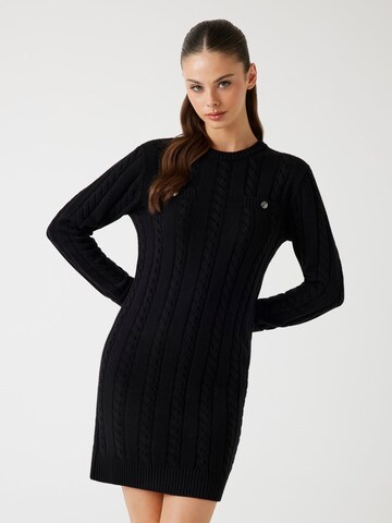 GUESS Knitted dress in Black: front