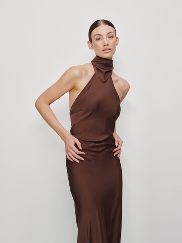 RÆRE by Lorena Rae Dress in Brown: front