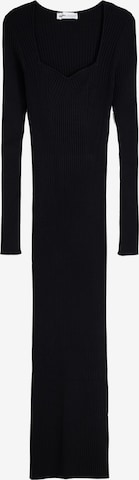 Bershka Knitted dress in Black: front