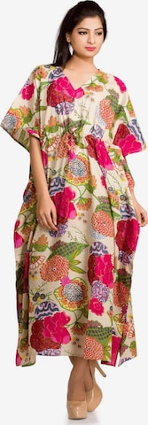 PfauGermany Summer Dress 'KAFTAN Free Size Brustumfang – 170 cm . Länge 130 cm' in Orange: front