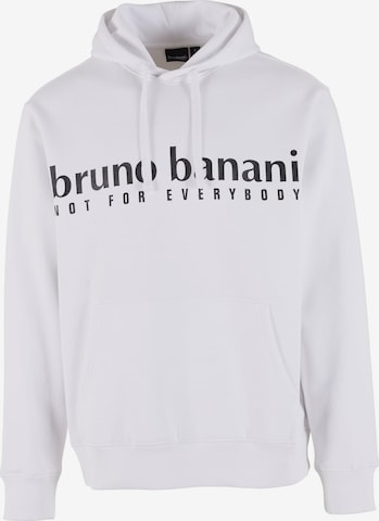 Sweat-shirt Bruno Banani en blanc : devant