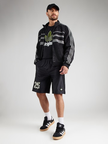 ADIDAS ORIGINALS Loose fit Trousers 'GRFX' in Black