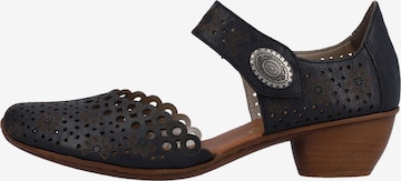 Sandales Rieker en bleu : devant
