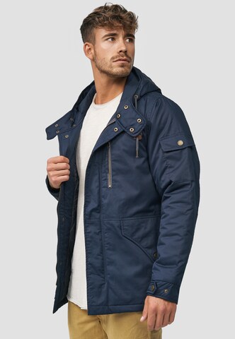 INDICODE JEANS Winterjas 'Elmhurts' in Blauw