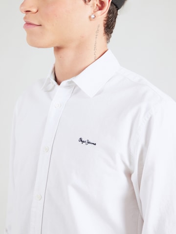 Coupe regular Chemise 'PETER' Pepe Jeans en blanc