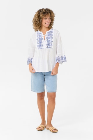 Chemisier 'CRBella' Cream en blanc