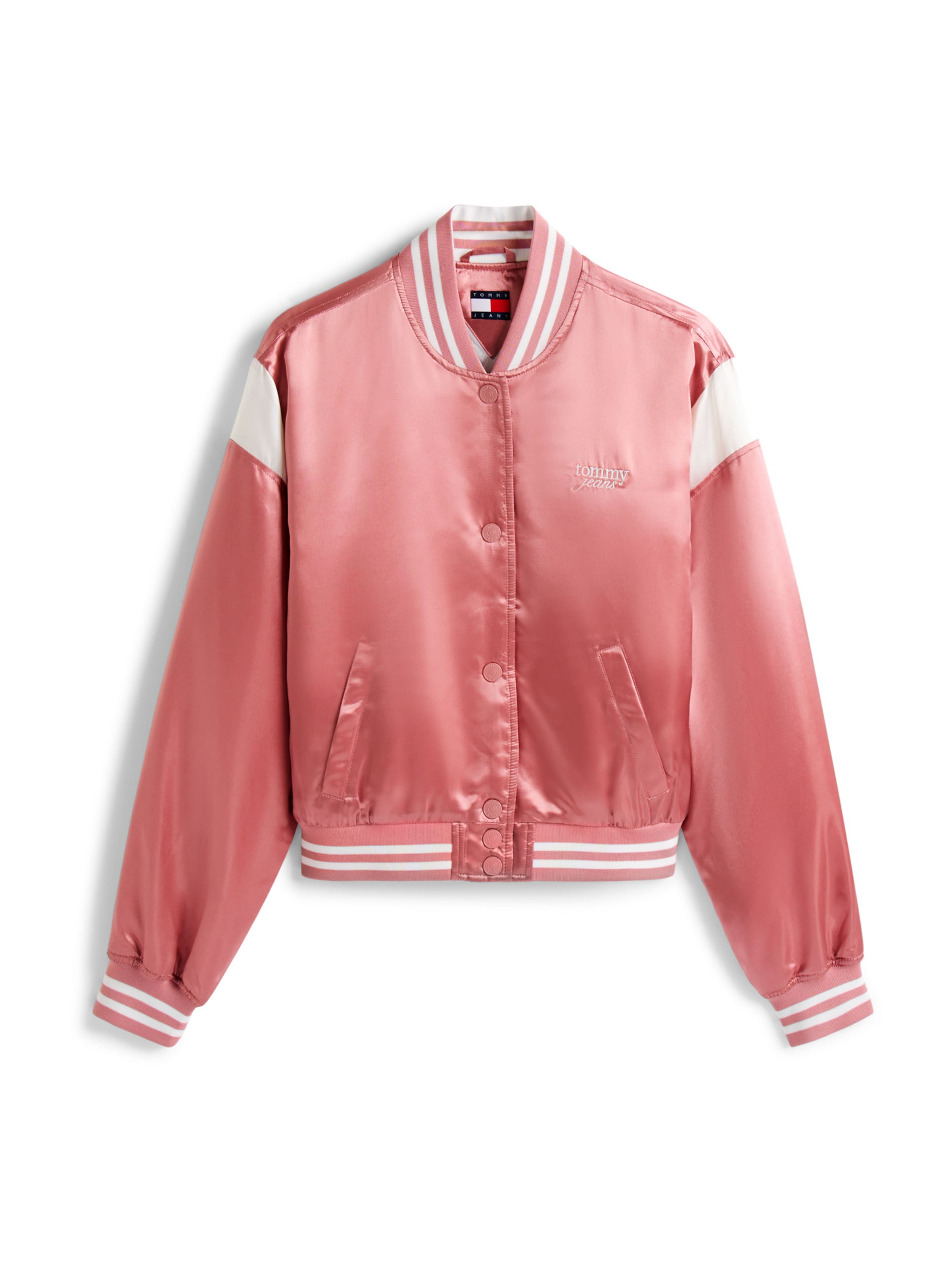 Veste mi-saison Tommy Jeans en rose : devant