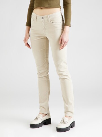 Mavi Slimfit Jeans in Wit: voorkant