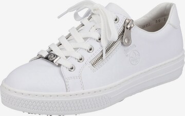 Rieker Platform trainers in White: front