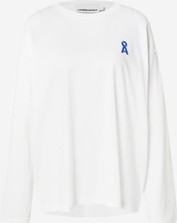 balta ARMEDANGELS Marškinėliai 'FIETAA DETOX': priekis