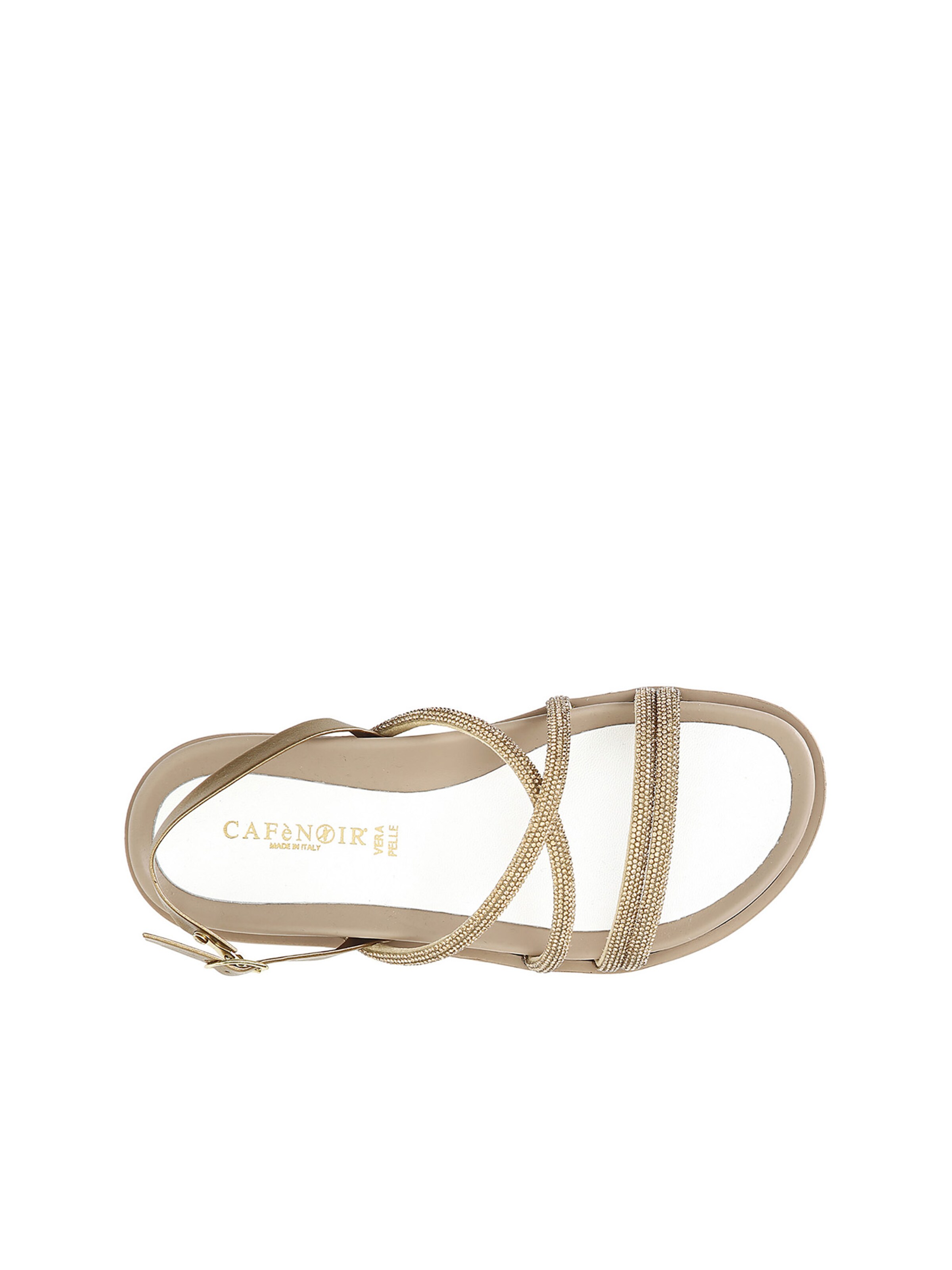 Sandalo con cinturino di CAFè NOIR in oro