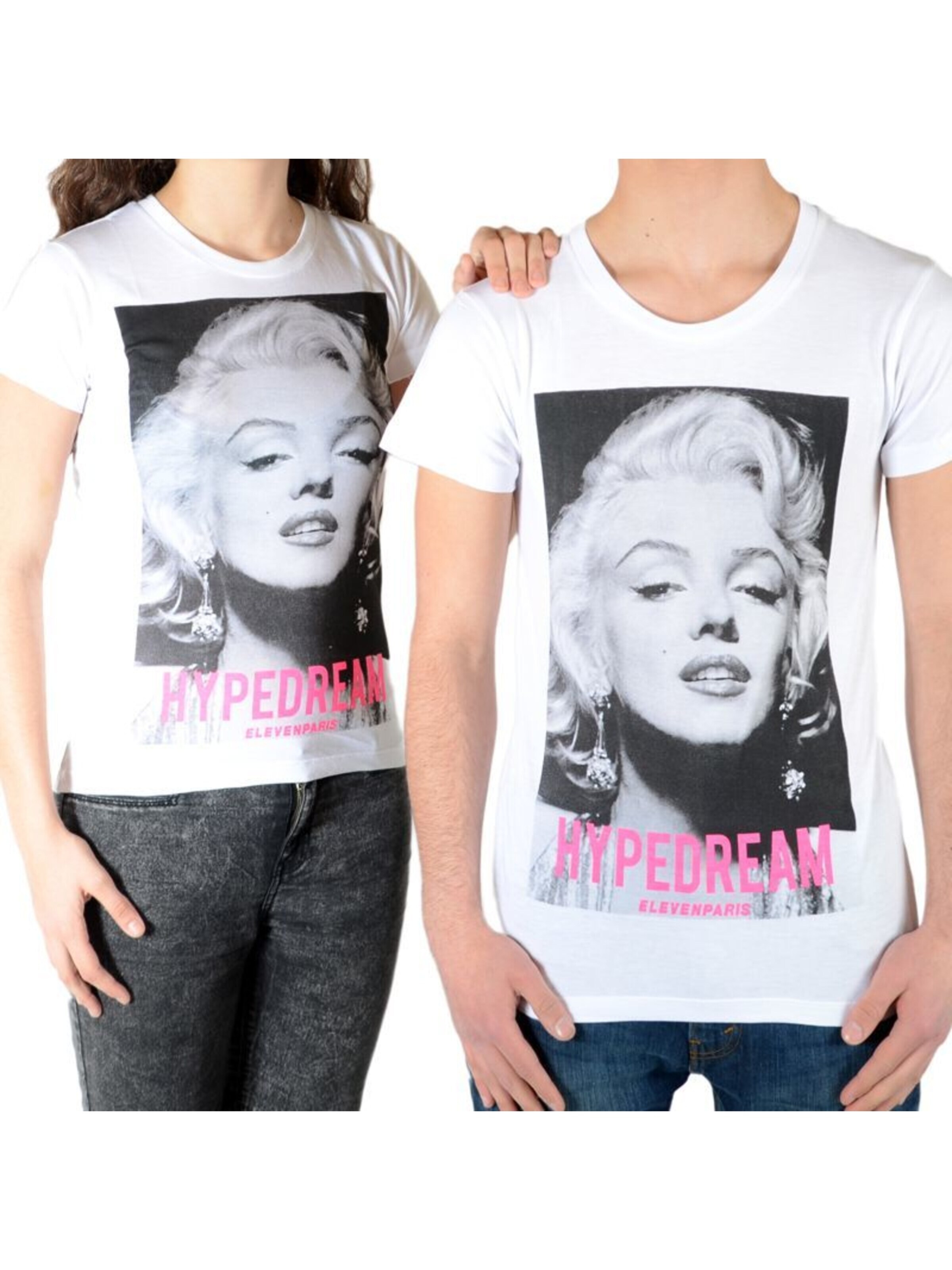 T-Shirt ELEVEN PARIS en blanc : devant