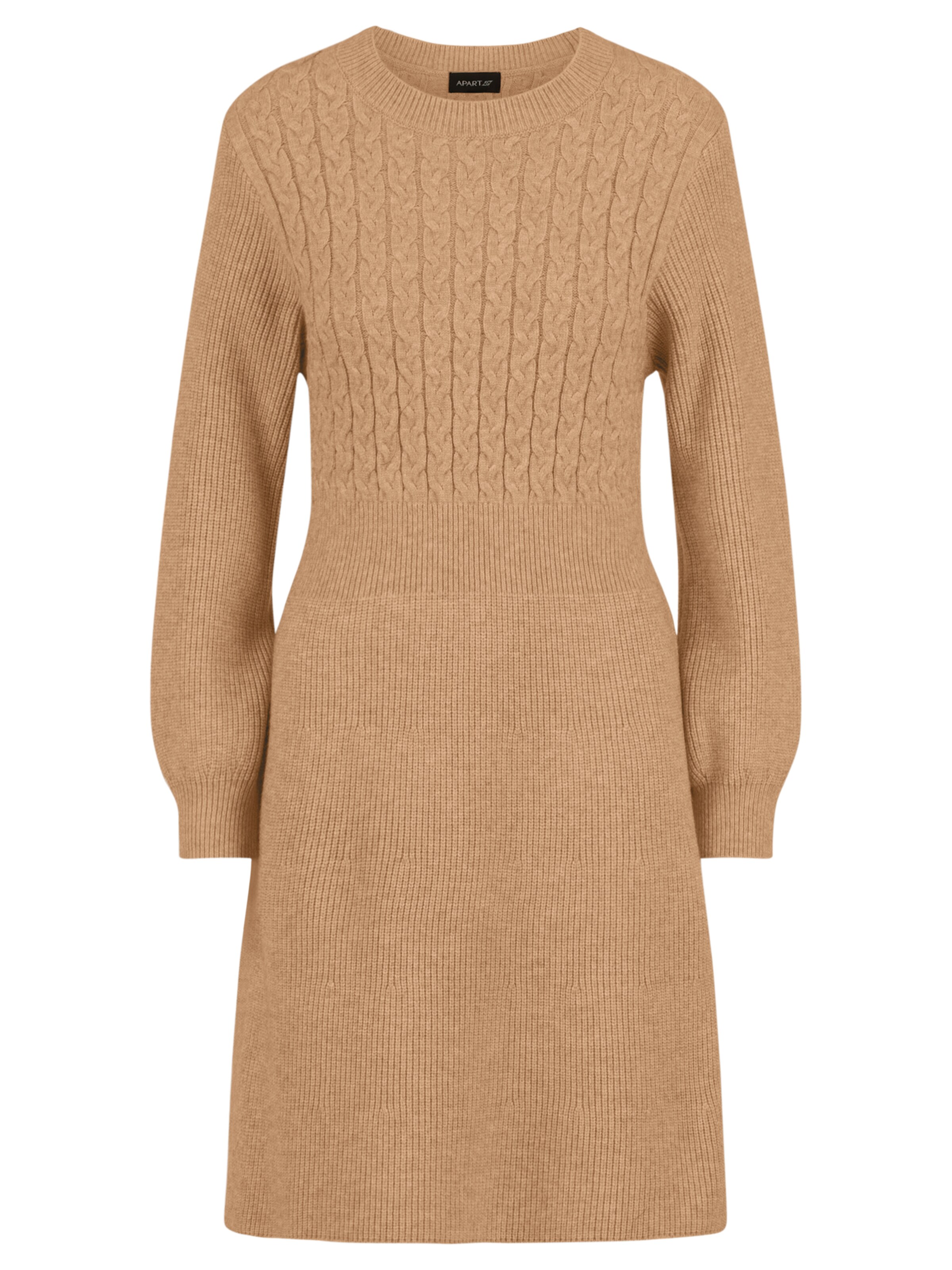 APART Strickkleid in Beige: Vorderseite