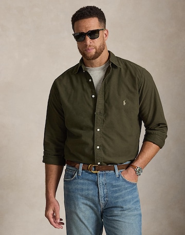 Polo Ralph Lauren Big & Tall Regular fit Srajca | zelena barva: sprednja stran