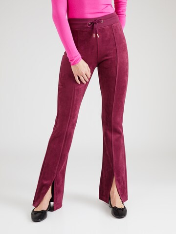 GUESS Flared Broek 'STELA' in Rood: voorkant