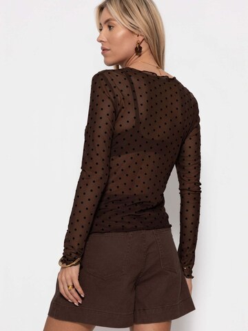 SASSYCLASSY Bluse‌‌‌‌ in Braun