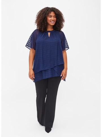 Zizzi Bluse in Blau